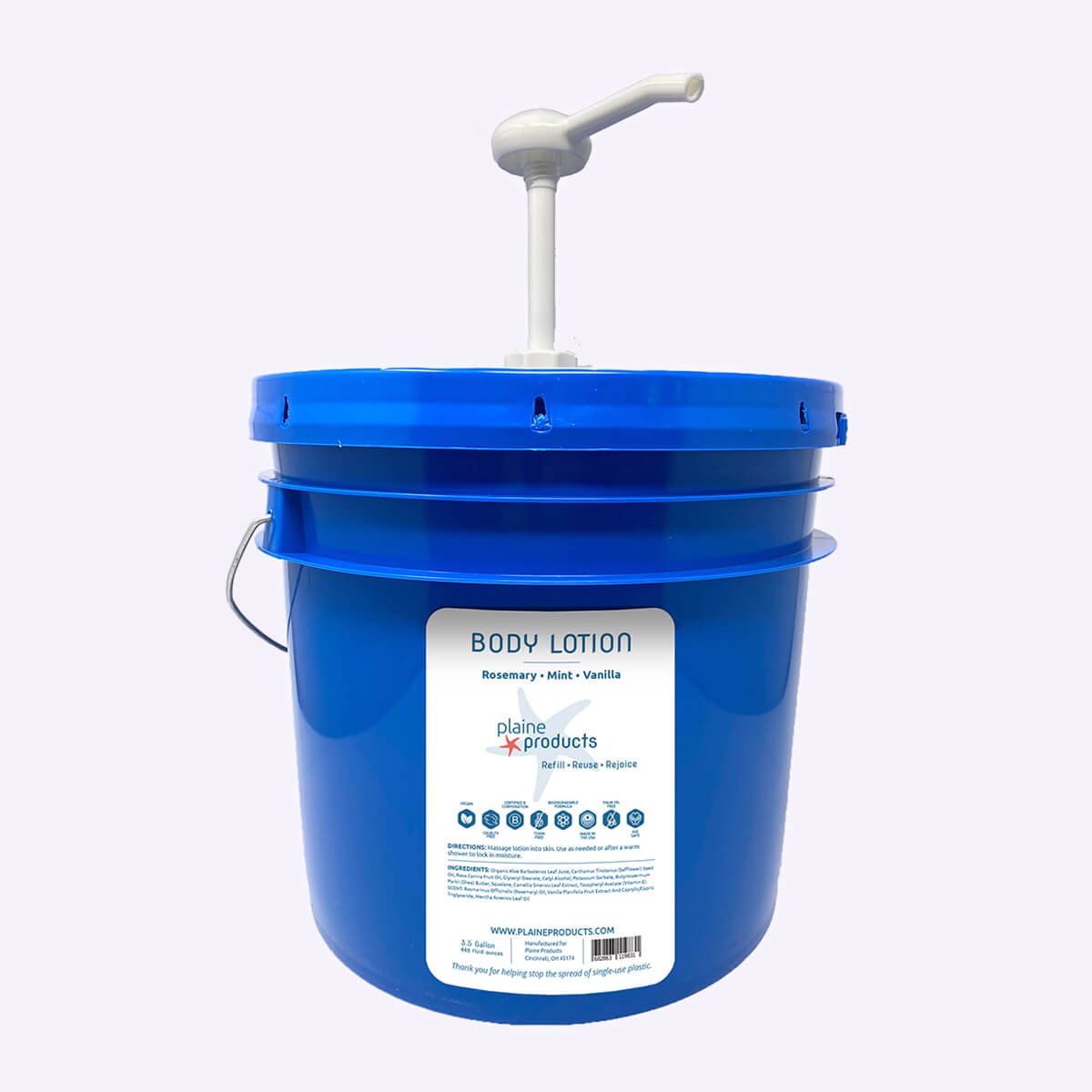 WS - 3.5 Gallon Bulk Body Lotion - Rosemary Mint Vanilla (Pump not included) - Image 2