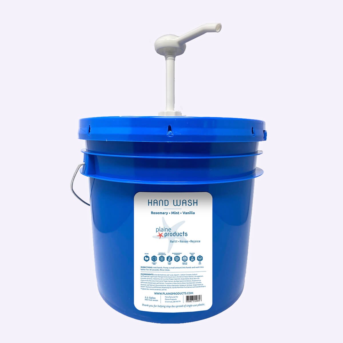 WS - 3.5 Gallon Bulk Hand Wash - Rosemary Mint Vanilla (Pump not included) - Image 2